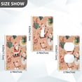 thumbnail image 7 of Yayeee Blank Wall Plate Cover 1-Gang 4.5"x2.7" Home Unused Decorative Outlet, Pink Christmas Santa, 7 of 7