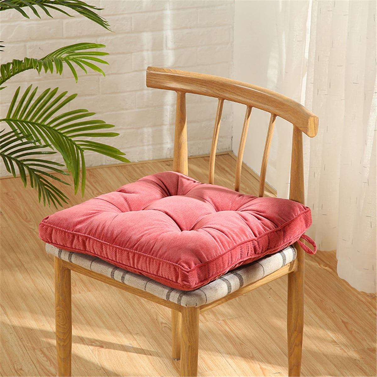 Novashion 22 Inch Square Floor Pillow, Meditation Pillow Solid