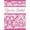 Pink/White, variant on Unique Party Damask Invitations (Pack of 8)