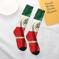 thumbnail image 6 of Knee High Socks for Women Mexico-Flag- Print Long Tube Sock Uniform Socks, 6 of 7