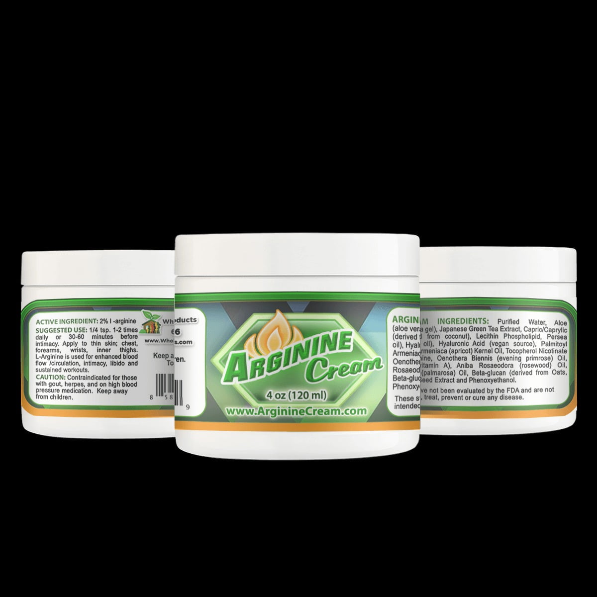 L Arginine Cream - Nitric Oxide Support Supplement for Men & Women - Unscented (4 Ounces)