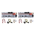 thumbnail image 1 of stanreset PCI-E 1x to 16x Adapter Expansion Board 8 Capacitor 6pin Power Port PCI- Extender Mining Computer Accessories Red 2Set, 1 of 6