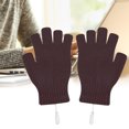 thumbnail image 4 of EUBUY USB Heated Gloves Hand Warmers Winter Warm Full Finger/Half Fingerless Electric Mittens for Women Men Girls Boys Black, 4 of 10