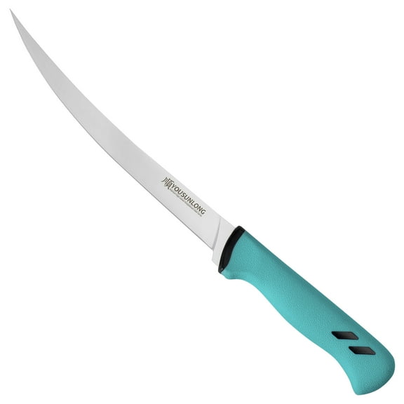 YOUSUNLONG Fillet and Boning Knife 9.5 Inch, High-Carbon Steel Blade, Flexible Curved Kitchen Knife for Deboning, Slicing, and Sushi Preparation