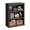 Brown, variant on EastVita 5 Tier Bookcase, Farmhouse Book Shelf with Storage Open Display Bookshelves, 71" Tall Book Case Wooden 5 Shelf Bookcase Home Decor Furniture for Home Office, Living Room, Bed Room - Grey