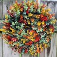 thumbnail image 3 of Puerta De Guirnalda De Otoño De Simulación, Corona De Eucalipto De Otoño Colorida Para Decoración De Acción De Gracias De Puerta Delantera Cateissary HA043198-02, 3 of 6