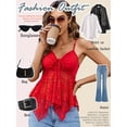 thumbnail image 5 of Avidlove Bralettes for Women Sexy Lace Tank Top Cami Undershirt Lingerie, 5 of 6