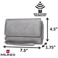 thumbnail image 6 of MUNDI Big Fat Womens RFID Blocking Wallet Clutch Organizer Removable Wristlet, 6 of 6