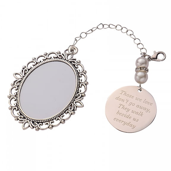 LAMIRO Stunning Bridal Bouquet Photo Frame Memory Charm, Wedding, Bride, Gift Memorial