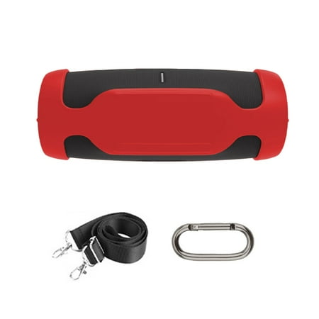 YIEMEEN Portable Silicone Case Carrying Storage Bag with Shoulder Straps for Charge 6 Speaker for Travel Home Office