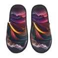 thumbnail image 1 of Balery Colorful Abstract Wave Motion Pantuflas de Casa de Felpa Silenciosas con Diseño Estampado, Zapatillas Cómodas Antideslizantes de Algodón para Interior-Large, 1 of 8