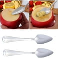thumbnail image 7 of WUJDF 2 Pcs Stainless Steel Spoons with Serrated Edges, Stainless Steel Fruit Spoons, Dessert Spoons, Table Spoons, Soup Spoons, Salad Spoons, Cheese Spoons, with Non Stick Coating for Home Kitchens, 7 of 7