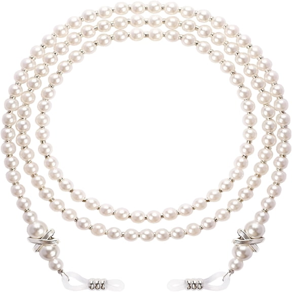GJX Glasses Chain,Pearl Eyeglass Chain,Beaded Eyeglass Chain Sunglasses Holder Strap,Glasses Necklace for Women