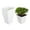 0.6 Gallon White, variant on LABLT Square Nursery Pots Plant Pots Grow Pots Nursery Container Fit for Planting Soil Plants 0.63 Gallon 10Pcs