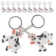 thumbnail image 3 of WORGEOUS 12 Uds llavero de vaca llaveros de animales llavero de dibujos animados lindo llavero colgantes de vaca, 3 of 8