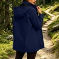 thumbnail image 6 of Cmfcve Women's Rain Jacket Lightweight Outdoor Travel Hooded Waterproof Windbreaker Mid-Length Hiking Raincoat, 6 of 9