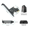 thumbnail image 7 of PCI-E 1X to USB 3.2 GEN1 5Gbps Type-E A-Key Expansion Card,Front Panel Type-C Interface for Desktop PC(ASM1042A), 7 of 7