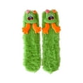 thumbnail image 2 of Onlysocks Funny Cozy Fluffy Cartoon Monster Silly Socks for Family, 3D Crazy Novelty Face Winter Warm Thick Socks, Green, 2 of 4