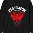 thumbnail image 2 of Dungeons & Dragons Chemise à Manches Longues Noire pour Hommes Dragon Rouge-3TG, 2 of 4
