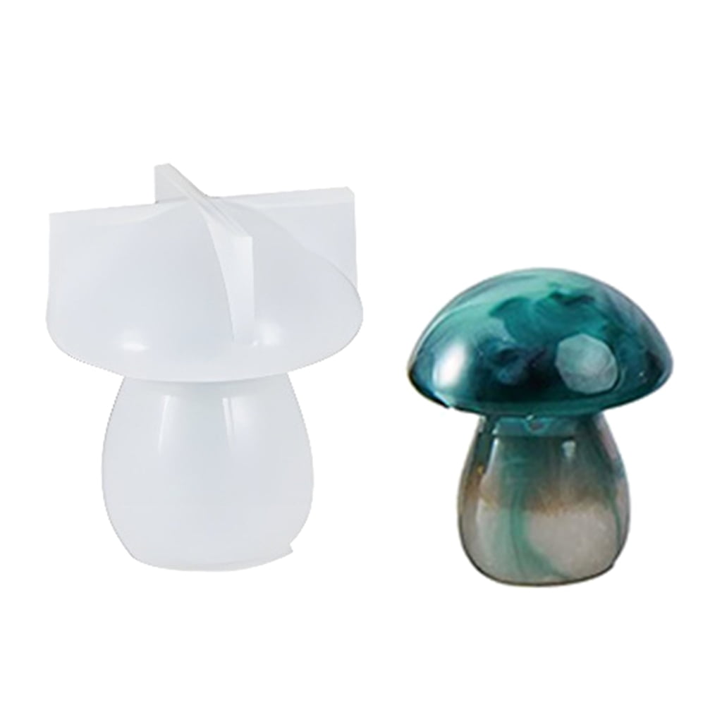 BOOYOU Mushroom Candle UV Crystal Epoxy Resin Mold Aromatherapy Plaster Silicone  Mould 