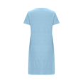 thumbnail image 6 of BRGZLK Nightgowns for Women Soft Cozy Loose Cotton Heart Print Sleepshirts Round Neck Short Sleeve Nightshirts Blue S, 6 of 6