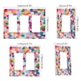 thumbnail image 2 of Yayeee Rocker Switch Wall Plate 1-Gang 4.6"x2.9" Home Decorative Outlet Cover, Light Colorful Circles, 2 of 6