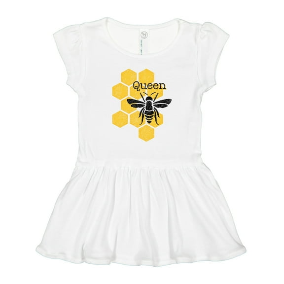 Inktastic Honeycomb Queen Bee Girls Toddler Dress