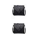 thumbnail image 4 of Sonducket Bolso bandolera informal de PU con gran capacidad, fácil organización, dentro o fuera de servicio, bolsas de mensajero Negro-L 2Conjunto, 4 of 6