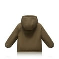 thumbnail image 3 of Toddler Toddler Winter Coat,Kids Puffer Jacket With Pocket Zipper Hooded Coat Solid Color Long Sleeve Winter Thicken Coat Hooded Jacket Boys Jackets Size 12-18 Months, 3 of 8