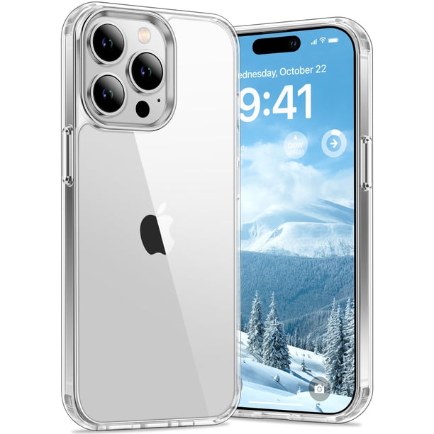 Funda Vakoo para iPhone 15 Pro Max | Transparente Antiamarillamiento, Respaldo Rígido, Protección de Caídas de Grado Militar, Compatible con Carga Inalámbrica