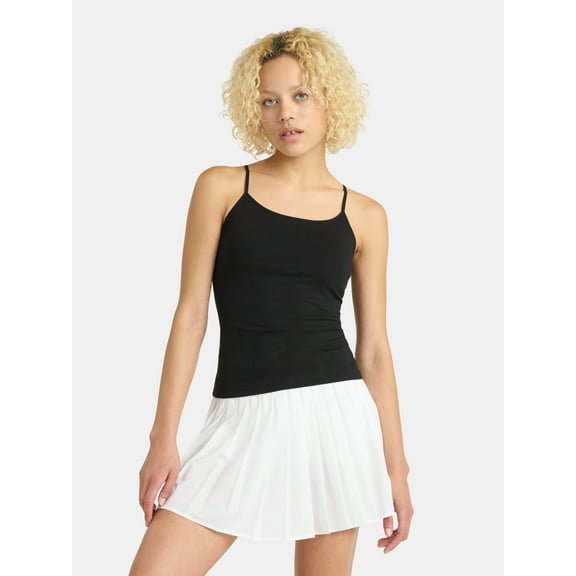 No Boundaries Cropped Shelf Bra Cami Top, Women's