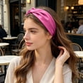 thumbnail image 2 of Korean Style Satin Heardband Elastic Hair Band for Washing Face Bathing Makeup Daily Casual Use, 2 of 4