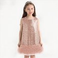 thumbnail image 2 of Toddler Girls Sparkly Dress Sleeveless A Line Birthday Party Dresses with Layered Tulle Wedding Gown, 2 of 7