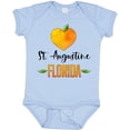 thumbnail image 3 of Inktastic St. Augustine Florida Orange in Heart Boys or Girls Baby Bodysuit, 3 of 5