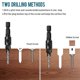 thumbnail image 3 of 5Pcs Countersink Drill Bit Set, Adjustable 1/4" Hex Shank Quick Change Countersink Bit Set, Replaceable Countersink Drill Bits, 3 of 4