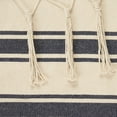 thumbnail image 4 of BLUE AND CREAM TICKING STRIPE HAMMOCK CHAIR WITH FRINGE TRIM, 4 of 4