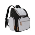 thumbnail image 2 of Bolsa de pañales Mochila Artículos esenciales de viaje Bolsa de bebé, Bolsa de hombro Mochila informal Bolsa de pañales, Bolsa de bebé para mamá para negro, 2 of 8