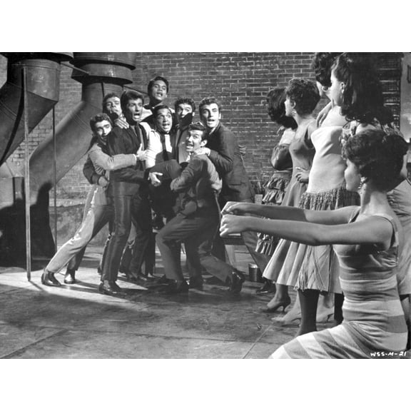 West Side Story Men Scared by Women Photo Print (8 x 10)