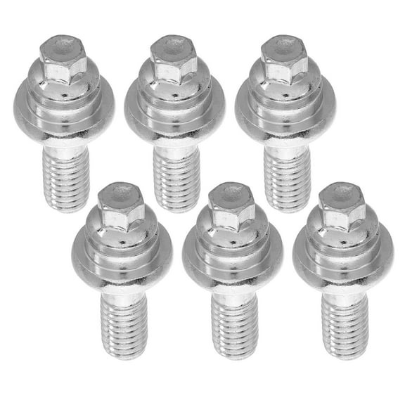 6pcs Heavy-Duty Side Post Battery Terminal Bolt Fitting 3/8 Standard Battery Side Post Extender For Vehicle Battery Universal Metal Threaded Bolt For Cars