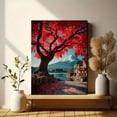thumbnail image 6 of Mount Fuji Red Maple Canvas Print, Japanese Mountain Seasonal Art, Elegant Living Room & Office Wall Decor, 6 of 8