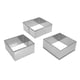 thumbnail image 1 of 3pcs Stainless Steel Square Cutter Diy Dough Fondant Pastry Baking Tool Biscuit Cutter Cookies Mold For Diy, 1 of 2