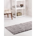 thumbnail image 3 of Rugs.com Jill Zarin Shaggy Chic Collection Rug – 2' x 6' Runner Pepper Gray Shag Rug Perfect For Hallways, Entryways, 3 of 9