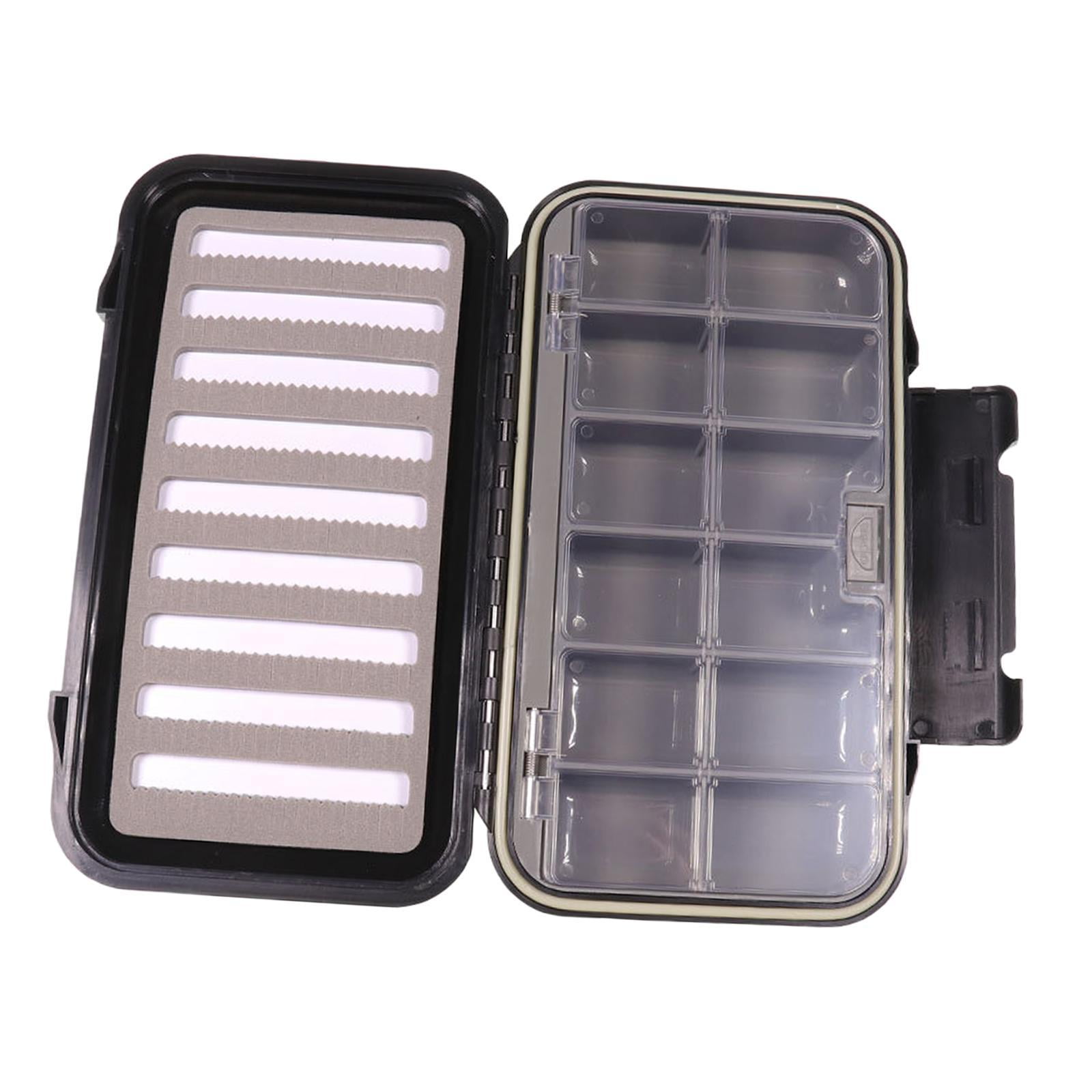 figatia Fly Fishing Tackle Box Multiuse with Grids Compartments Lightweight Lure Box