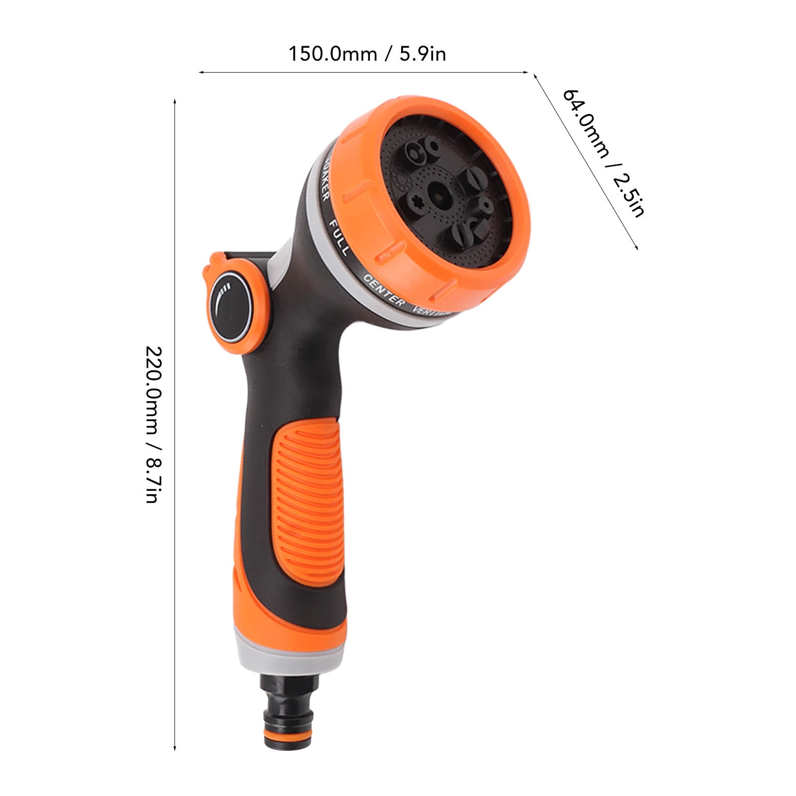 Garden Nozzle Sprayer, Simple Operation Handheld 10 Irrigation Modes Water Hose Nozzle  For Plants