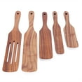 thumbnail image 3 of Ustensile de cuisine 5 pièces/ensemble spatules en bois Turner Kit d'ustensiles de cuisine Vaisselle Accessoires de cuisine, 3 of 14