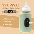 thumbnail image 2 of USB Baby Milk Warmer Water Warmer Bottle Heater Travel Stroller Insulated Bag Baby Nursing Safe Kids Supplies for Outdoor Winter (green), 2 of 7
