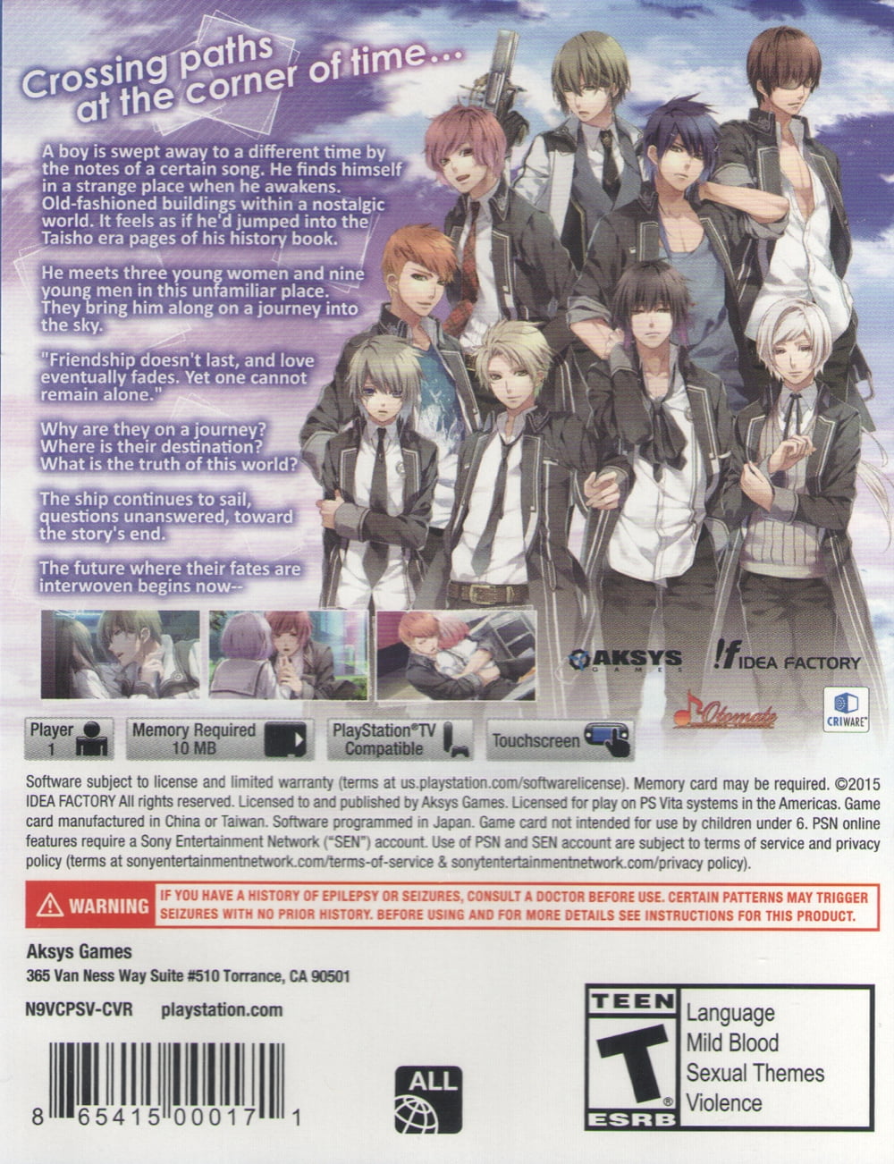 Norn9: Norn + Nonette Last Era for PlayStation Vita