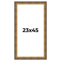 23x45 Frame Vintage Gold Solid Wood Picture Frame | 2.5 Inch Moulding Width | Ornate Bronze Museo