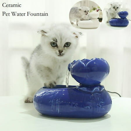 Ceramic Pet Drinking Fountain, Ultra Quiet, Way Better Than Plastic,Water Fountains for Cats and Dogs Pet Water (Best Way To Neutralize Cat Urine Smell)