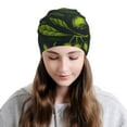 thumbnail image 2 of Gaeub Green Branch Olive Print Beanie Hats for Men Women,Winter Caps,Knit Cuffed Beanie,Cuffed Cap,Great for Winter Activities, 2 of 7